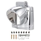 7  Round Headlight Nacelle Cover Headlamp Nacelle Cover Fit For Harley Chrome
