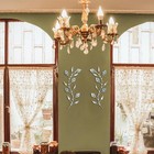 2 Set Metal Tree Leaf Wall Art For Home Decor Living Room Bedroom Dining Room   