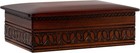 Polish Wooden Keepsake Box Handmade Carved 9 Inch Lid And Sides For Jewelry