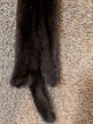 Nice Large Black Mink Fresh Tanned Hide Soft Leather Craft Pelt Fur 