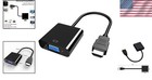 Compact Gold-plated Hdmi To Vga Adapter - Supports 1080p For Easy Connectivity