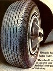 1970 Firestone Tire Print Ad - Supreme Radial Wide Oval Tires