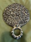 Antique Tiffany   Co  Sterling Silver Repousse Hand Mirror