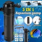 Submersible Uv Steriliser Clarifier Aquarium Fish Tank Filter Oxygen Pump Clean