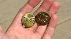 Ww2 Us Military Army Enlisted Infantry Collar Brass Insignia Pins Disc Rifles