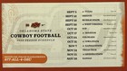 Oklahoma State Cowboys 2026 Schedule      College Football Sked Qb Mestemaker