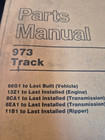 Cat 973 Track Loader Parts Manual Hebp1386-03  Jan 1988