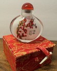 Vintage Chinese Reverse Painted Glass Snuff perfume Bottle