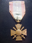 Wwi 1918 France Croix De Guerre Des Thatres Toe Military War Cross Medal Scarce