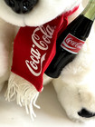 Coca Cola White Polar Teddy Bear Plush  12  Stuffed Animal Toy  Vintage 1993 