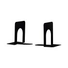 Universal 54051 Heavy Gauge Steel Standard Economy Bookends - Black  1 Pair  New