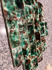 22 Antique Victorian Fireplace Surround Mantle Tile  Green Maroon Ex 20