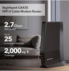 Netgear Nighthawk Ax6 Wifi 6 Cable Modem Router Docsis 3 1 2gbps - No Box