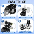 Professional Magnifying Glasses With Light   5 Lens Pairs For Close Work