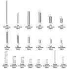 210 Pcs Spring Assortment Kit  Compression And Extension Springs  Zinc Plated   