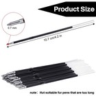 30 Pieces Ink Pen  Ballpoint Pen Refills Replacement Ballpoint Black For Retr   
