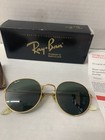 Vintage B l Ray-ban W0607 52  21mm Arista Round Lennon Glass Sunglasses Usa-rare