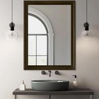 Rustic Wood Wall Mirror For Bathroom rectangle Large 30 X 40 Inch Hanging Vanity
