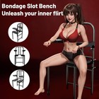 Restraint Sex Chair With Adjustable Handcuffs  Ankle  Neck Cuffs  Adult Bonda   