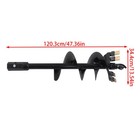 12  X 48  Auger Bit 2  Hex Collar Skid Steer Post Hole Digger Attachment