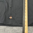 Dickies Work Shirt Mens Size Xl Black Long Sleeve Button Up Utility Pocket