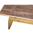 Coffee Table Vintage Solid Oak Mid-century Modern Brown Low Height Legs Gaza