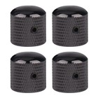 4pcs Black Nickel Guitar Knobs For Telecaster Les Paul Bass With Screws