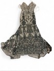Christina Wu Strapless Sequin Formal Gown Chiffon Polyester Gold silver black
