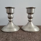 Vintage Web Pewter Weighted Candle Stick Holders Pair Set Of 2 4 75    Tall
