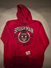 Marvel Spiderman Miles Morales Red Hoodie Pullover     Kids Youth Size Large 10 12