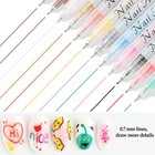 Nail Art Graffiti Pen Set 12pcs Waterproof Painting Marker 12pcs-0 7mm Pen 