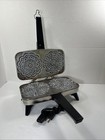 Vintage Vitantonio Pizzelle Chef 300 Stainles Italian Cookie Maker Iron - Works 