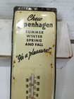 Copenhagen Tobacco   Snuff Vtg Thermometer  Tin 12x4 Advertising Sign
