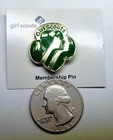 Official Girl Scouts Membership Pin Brand New 24 Pieces Trefoil Lapel Vest Pin