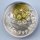 Sol Lucet Nocte Bimetal - Native Alaska Gold   Silver Privately Struck In Alaska