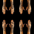 Henna Stencils 9 Sheet Henna Tattoo Kit  Reusable Henna Stickers For Hand Forear