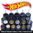 1 64 Scale 5 Spoke Flower V2 Real Rider Wheels Rims Tires Set For Hot