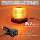 72 Led Magnetic Strobe Light  Beacon Light  Emergency Warning Light