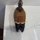 Vintage Hand Carved And Painted Wooden Duck Duck Decoy Figurine