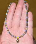 Antique Yoruba Tribal Gilded Brass Baby Coil Beads Amulet Nigeria  African Trade