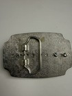 Vintage Colorado Skier Belt Buckle Western Skiing Silver Tone Made In Usa