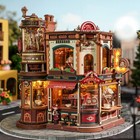 Rokr Dream Coffee Factory Music Box Wooden  3d Puzzle Building Toys Kids Gifts