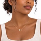 Turandoss Heart Initial J Necklace  18 Inches With 2 5 Extension  Gold