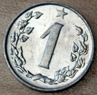 1962 Czechoslovakia 1 Haler Km  51 Unc 