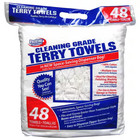 Cleaning-grade Terry Towels  White Cotton Cloth Rag Polishing Washable 48 Towels