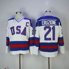 1980 Miracle On Ice Team Usa Mike Eruzione 21  Mens Ice Hockey Jerseys