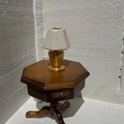 Vintage Dollhouse Miniature Table Lamp 1 12 Scale Brass Electric Light Untested