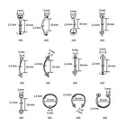  84pcs Body Septum Piercing Kit 14g 16g Tools For Nose Tongue Lip 84 Piece Set