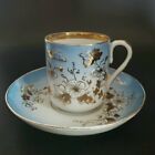  Russian Kuznetsov Antique Imperial Factory Cup And Saucer Handpainted 19thc
