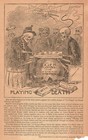Skeleton 1890s Playing W  Death Chess Oxien Quack Medicine Big Advertising Flyer